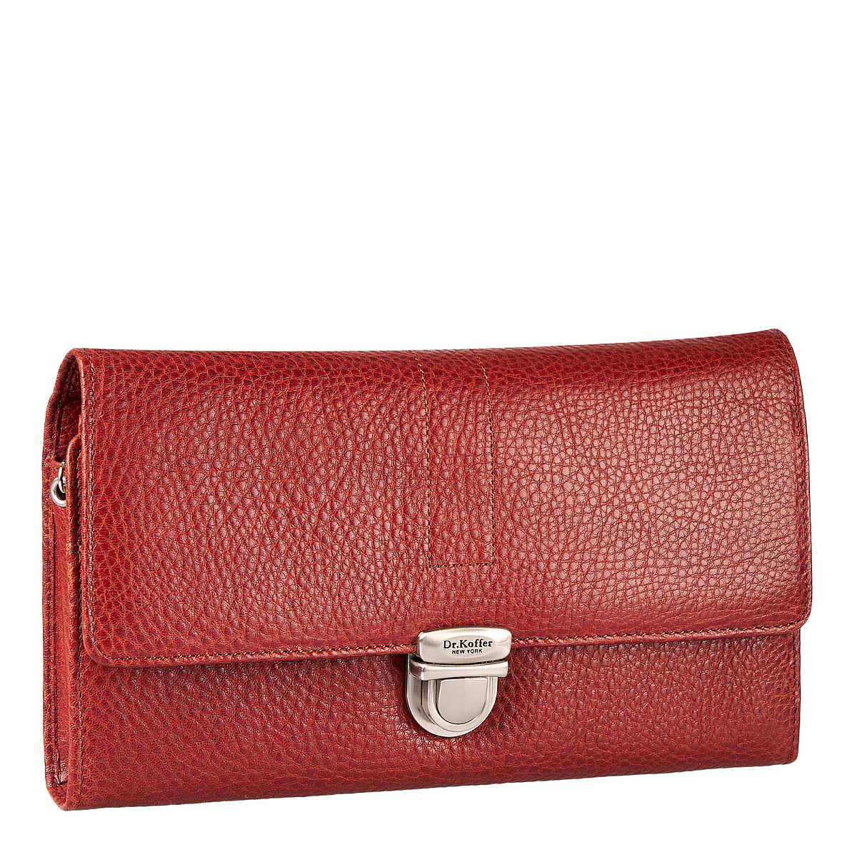 Сумка барсетка из натуральной кожи Dr. Koffer коричневая
