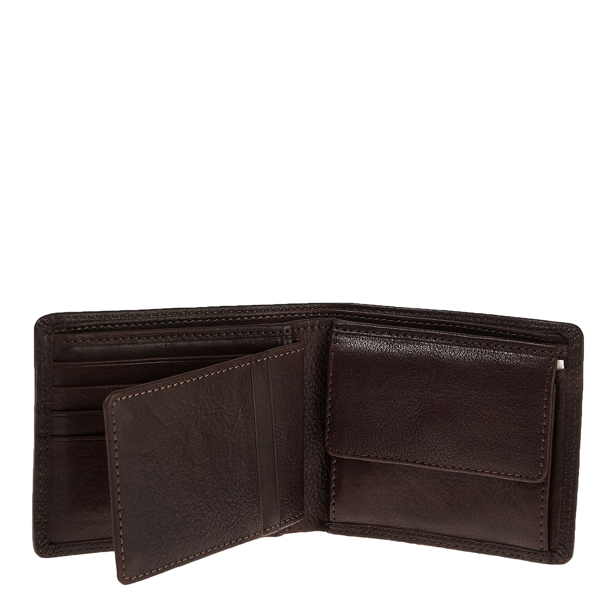 Портмоне Dr.Koffer из натуральной кожи коричневое