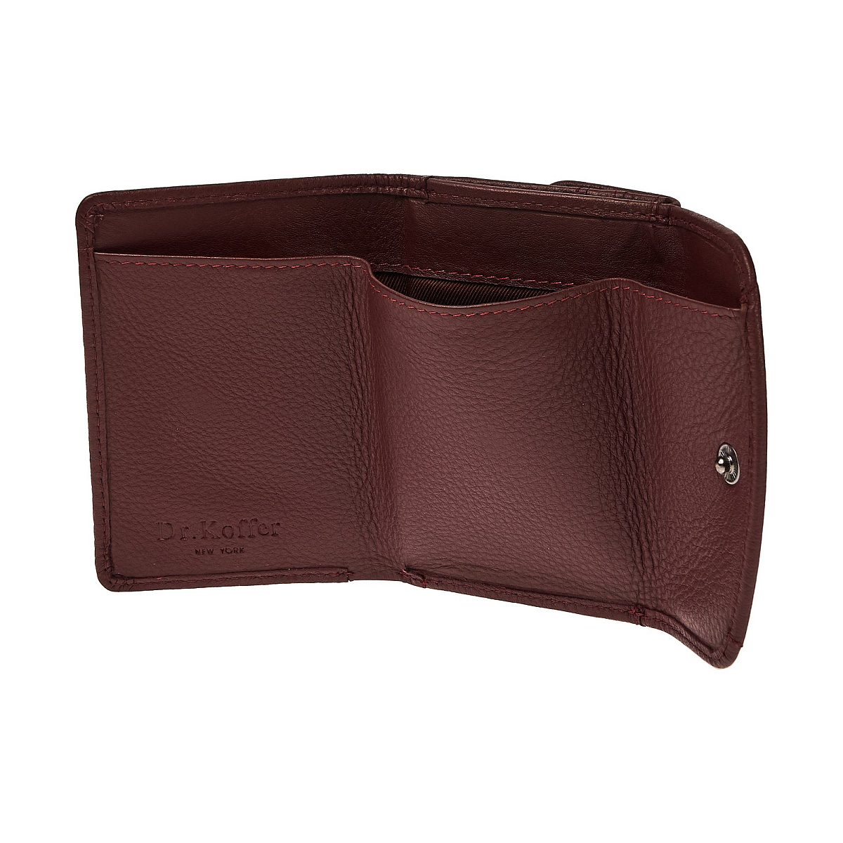 Портмоне Dr.Koffer из натуральной кожи бордовый