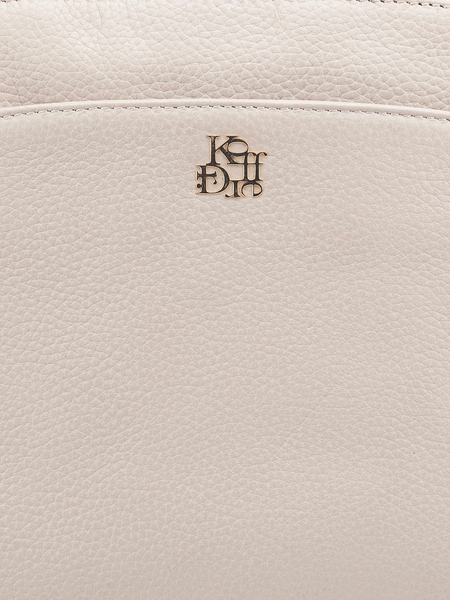 Женская сумка Dr. Koffer из натуральной кожи бежевая