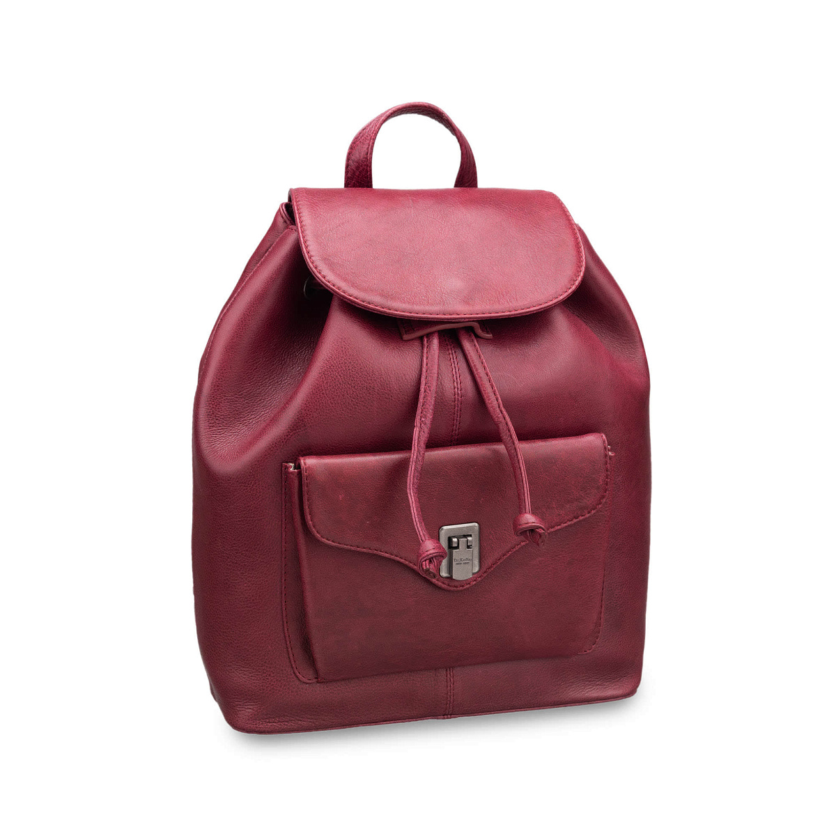 Рюкзак Dr.Koffer из натуральной кожи бордовый