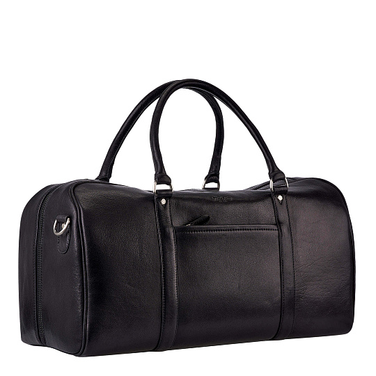 Сумка дорожная Dr.Koffer из натуральной кожи черная