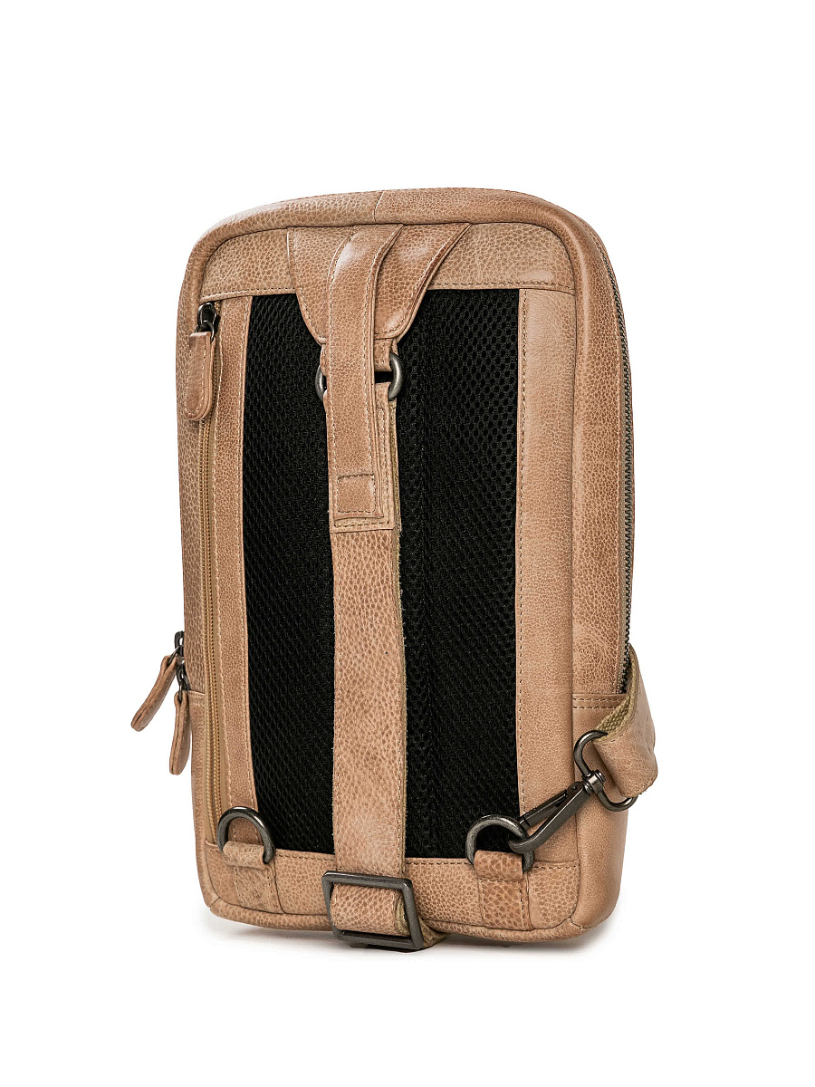 Рюкзак Dr. Koffer из натуральной кожи бежевый