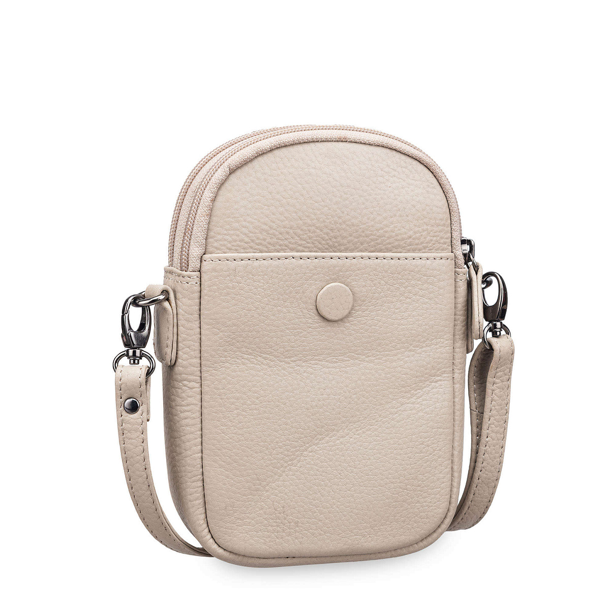 Сумка через плечо Dr.Koffer из натуральной кожи белая