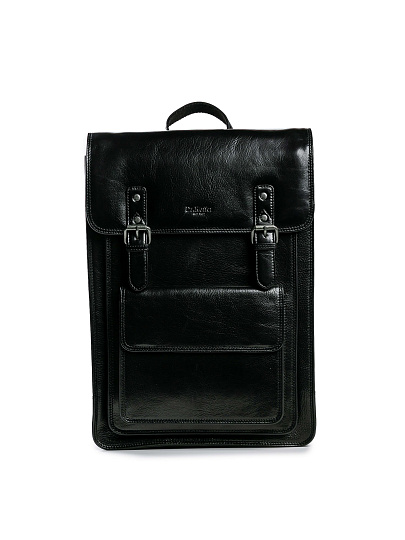 Рюкзак Dr.Koffer из натуральной кожи черный
