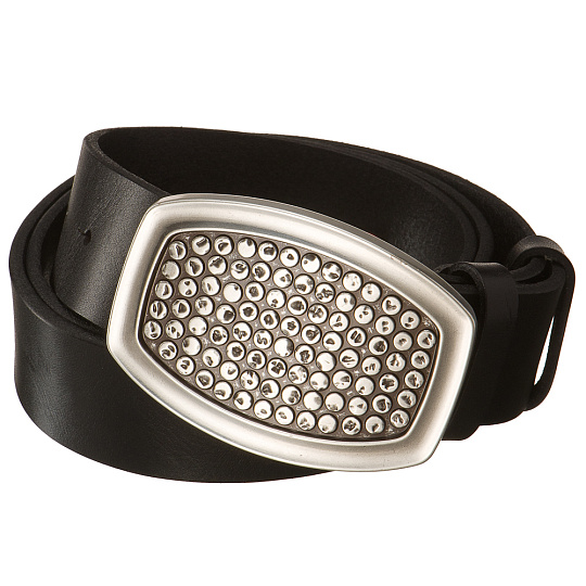 Ремень Dr. Koffer из натуральной кожи черный