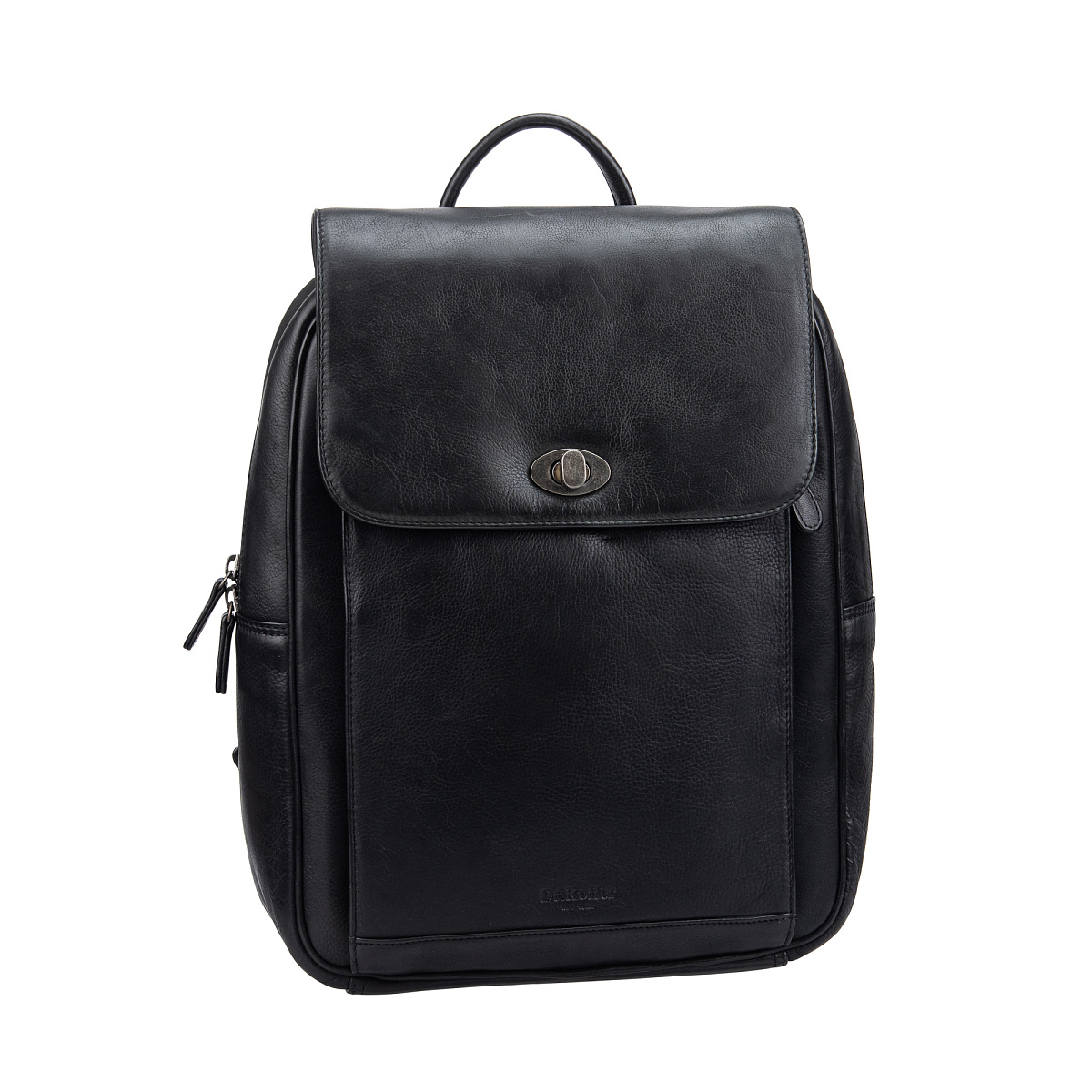 Рюкзак Dr.Koffer из натуральной кожи черный