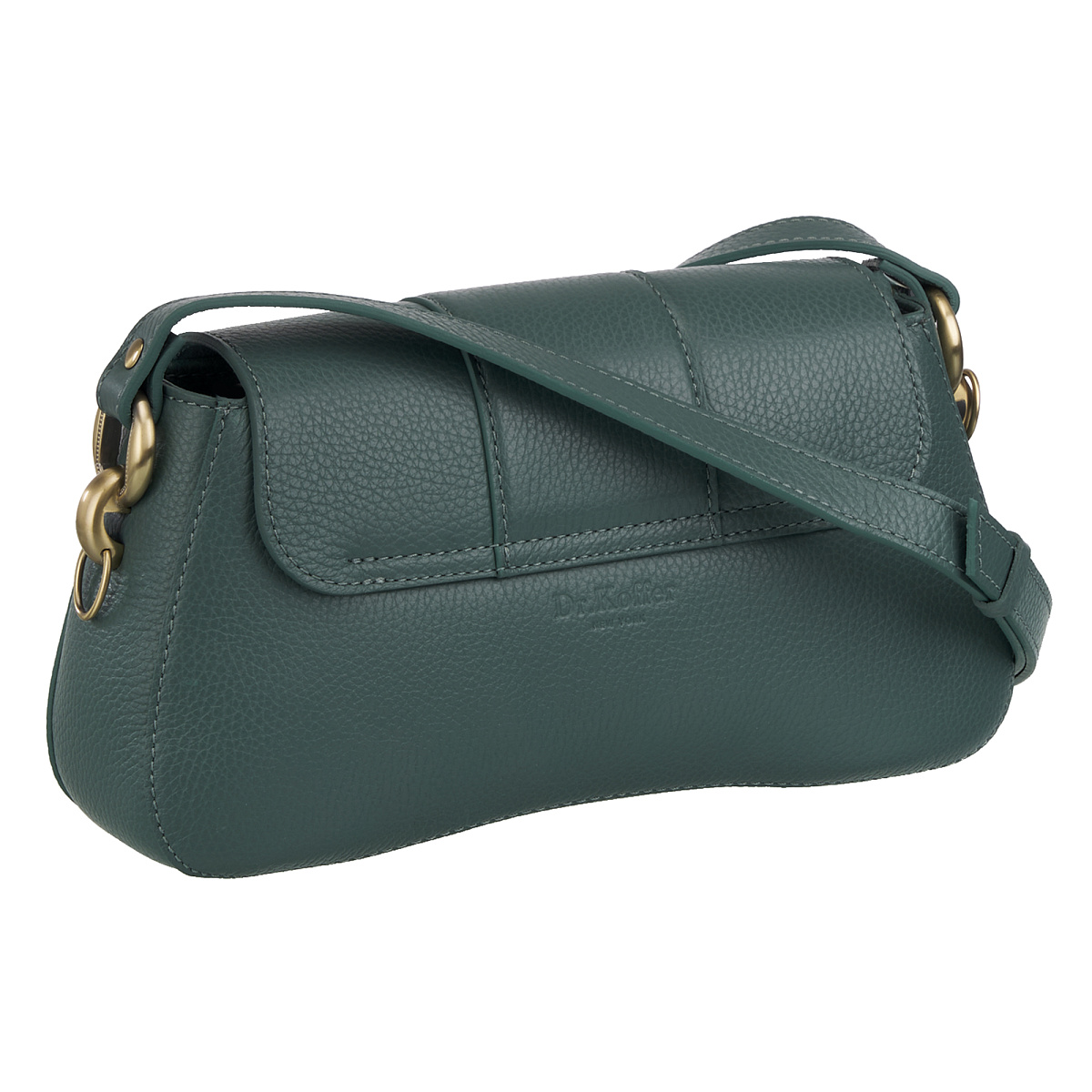 Женская сумка Dr. Koffer из натуральной кожи зеленая