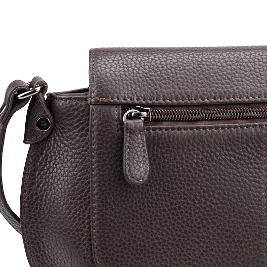 Женская сумка Dr.Koffer из натуральной кожи коричневая