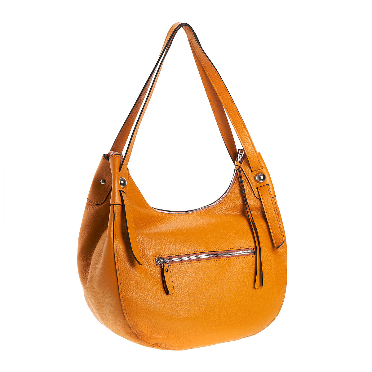 Женская сумка Dr. Koffer из натуральной кожи оранжевая