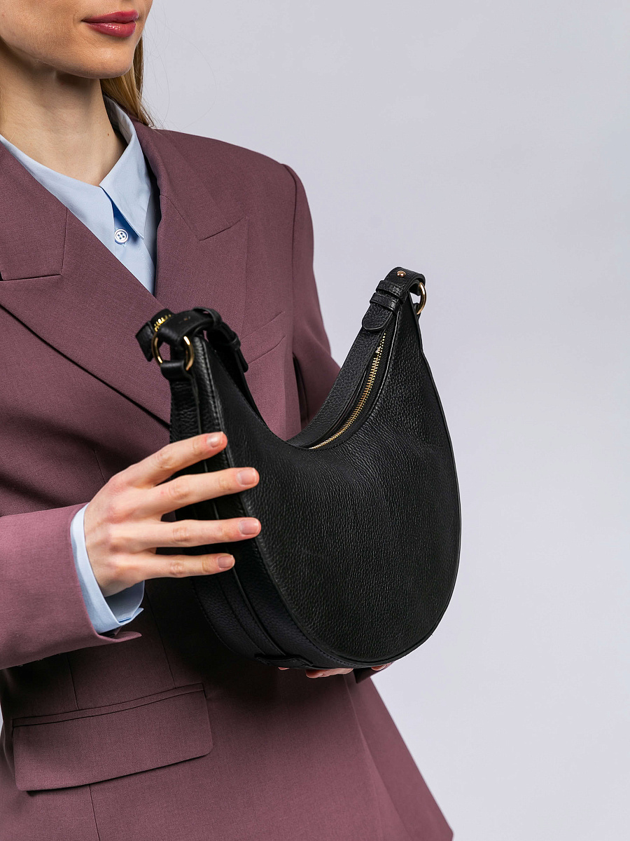 Женская сумка Dr. Koffer из натуральной кожи черная