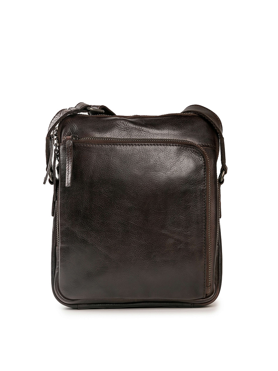 Сумка через плечо Dr.Koffer из натуральной кожи коричневая