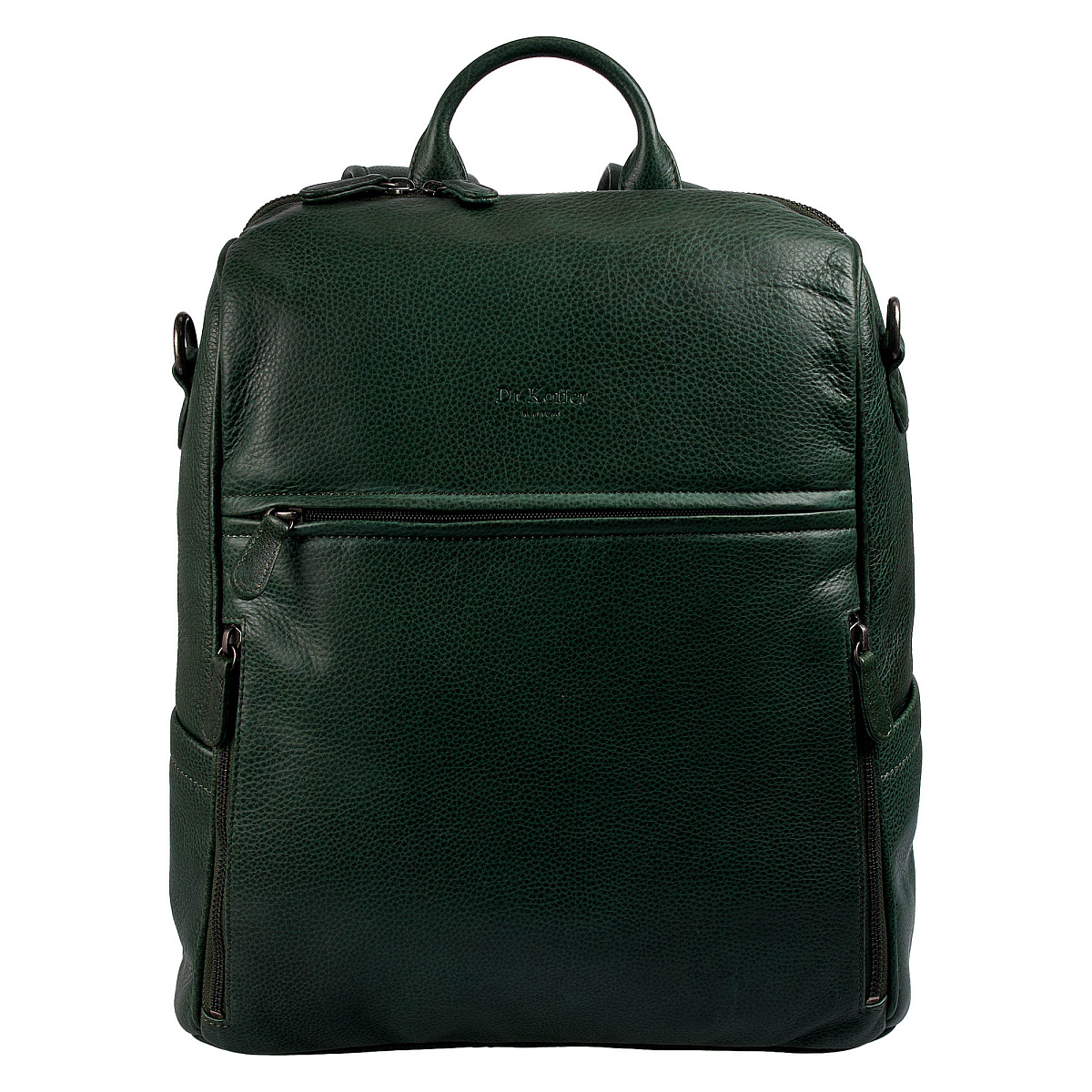 Рюкзак Dr.Koffer из натуральной кожи зеленый