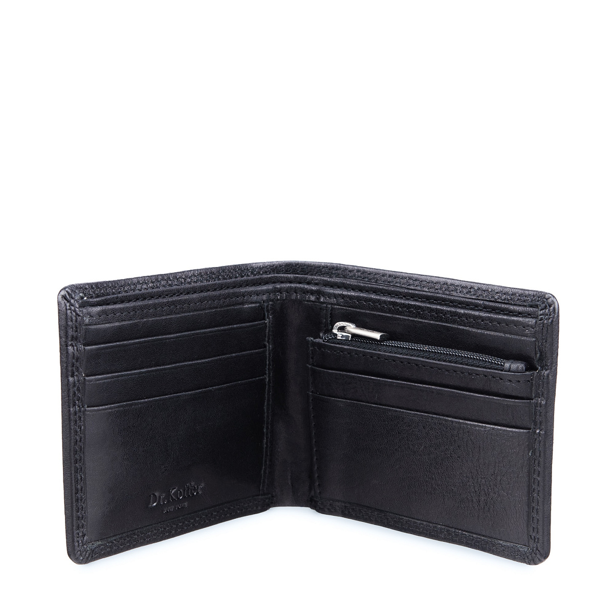 Портмоне Dr.Koffer из натуральной кожи черное