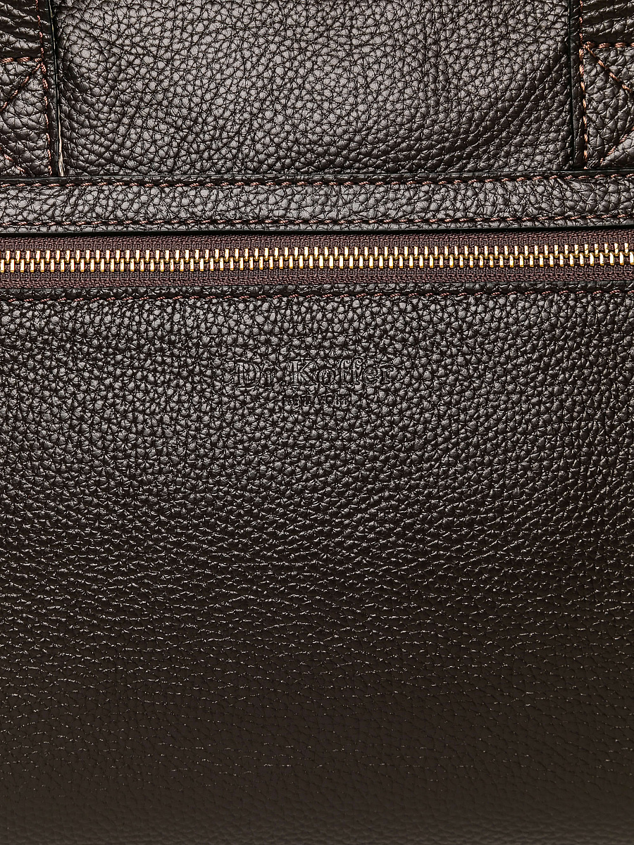 Дорожная сумка Dr. Koffer из натуральной кожи коричневая