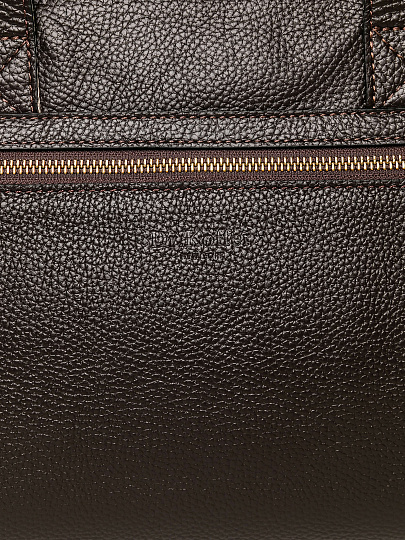 Дорожная сумка Dr. Koffer из натуральной кожи коричневая