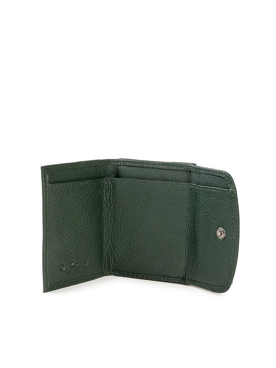 Портмоне Dr.Koffer из натуральной кожи зеленое