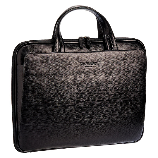 Женская сумка Dr.Koffer из натуральной кожи чёрная