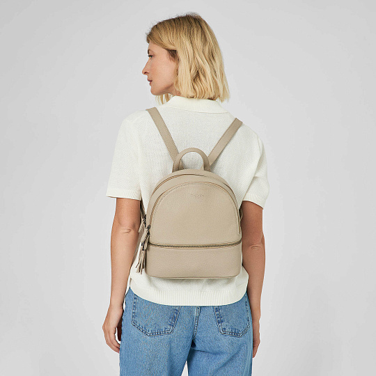 Рюкзак Dr.Koffer из натуральной кожи белый