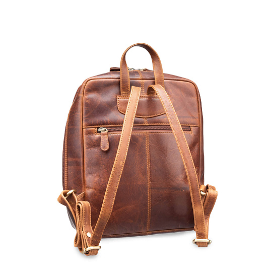 Рюкзак Dr.Koffer из натуральной кожи светло-коричневый