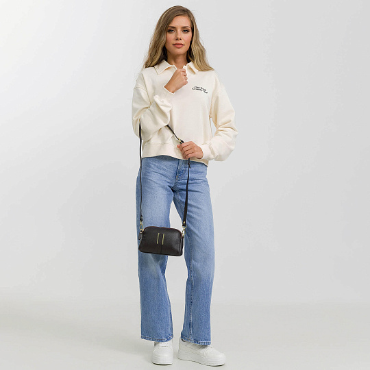 Женская сумка Dr. Koffer из натуральной кожи коричневая