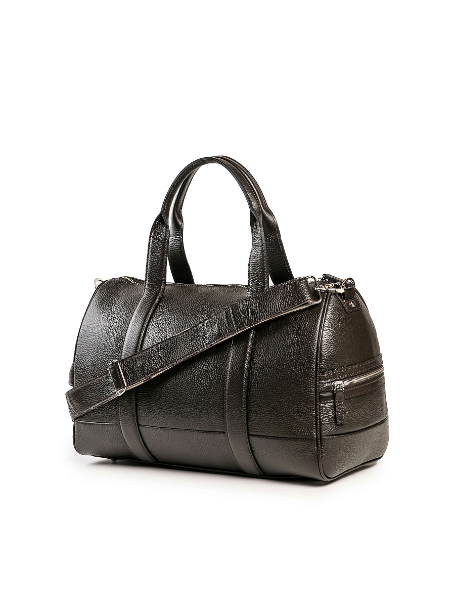 Дорожная сумка Dr. Koffer из натуральной кожи коричневая