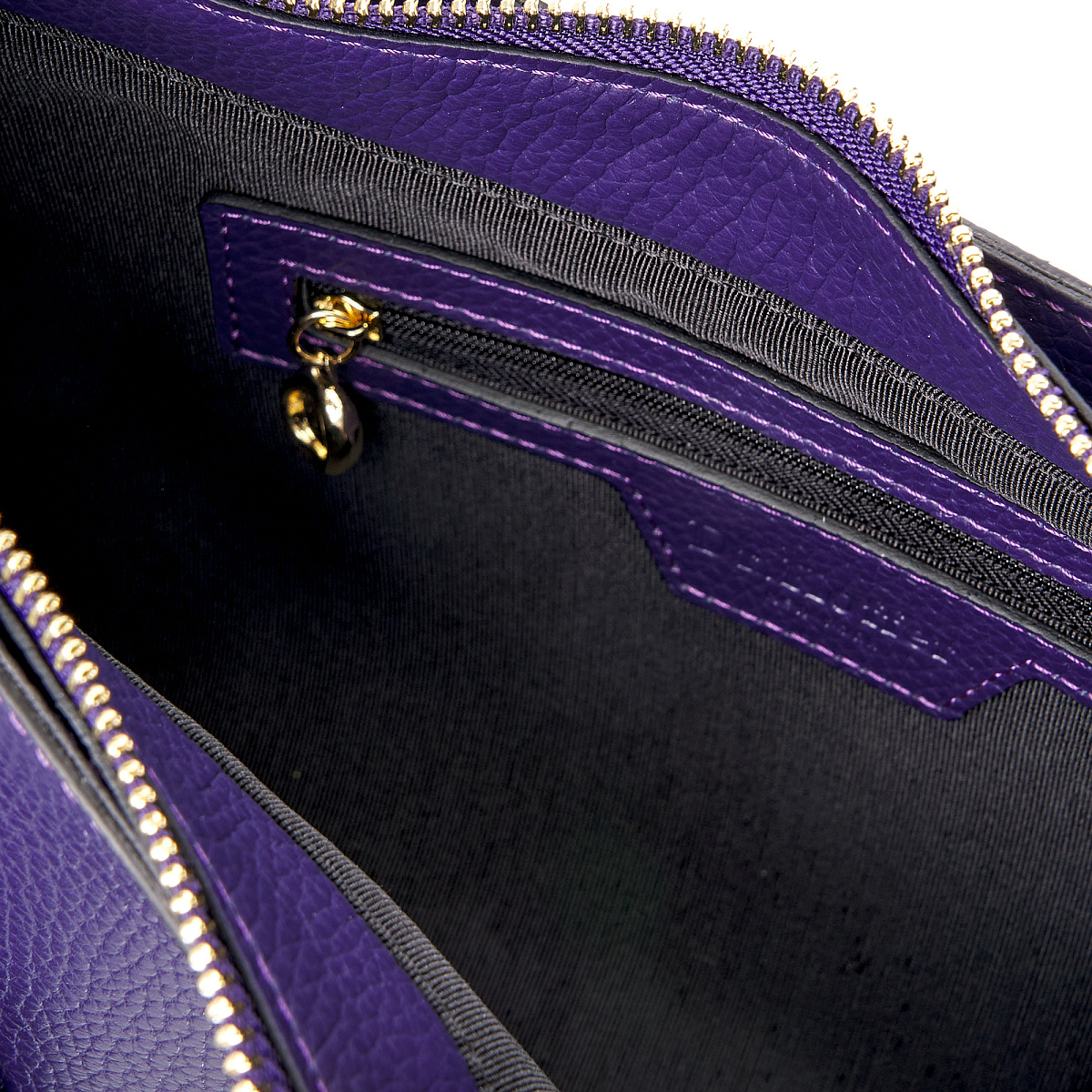 Женская сумка Dr. Koffer из натуральной кожи фиолетовая