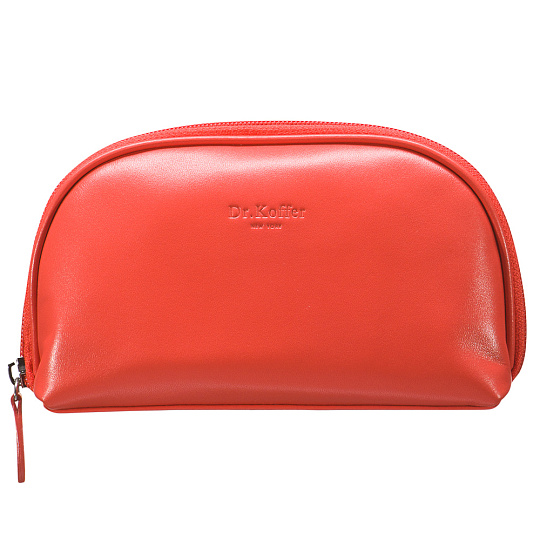 Косметичка Dr.Koffer из натуральной кожи розовая
