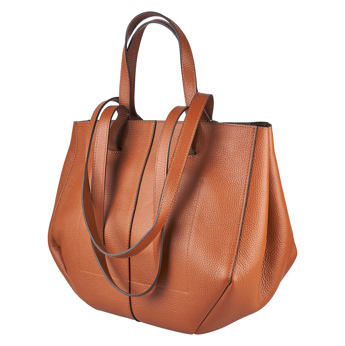 Женская сумка Dr. Koffer из натуральной кожи коричневая