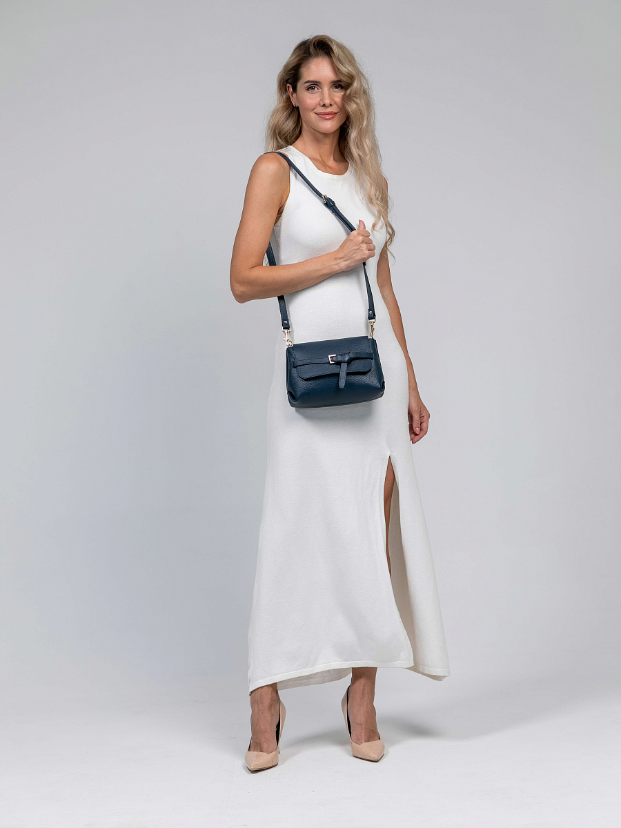 Женская сумка Dr.Koffer из натуральной кожи темно-фиолетовая