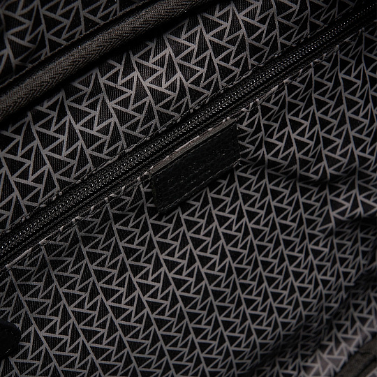 Деловая сумка Dr.Koffer из натуральной кожи черная