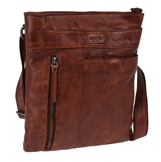 Сумка через плечо Dr.Koffer из натуральной кожи коричневая