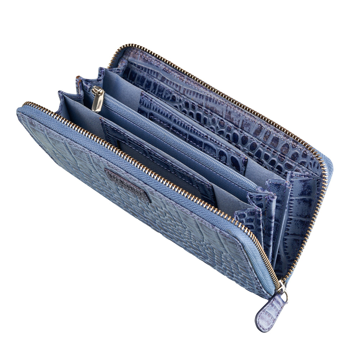 Портмоне Dr.Koffer из натуральной кожи синее