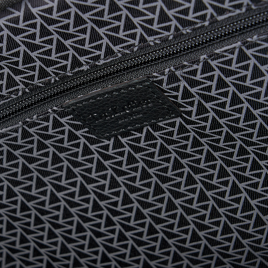 Деловая сумка Dr.Koffer из натуральной кожи черная