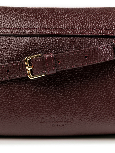 Женская сумка Dr.Koffer из натуральной кожи бордовая