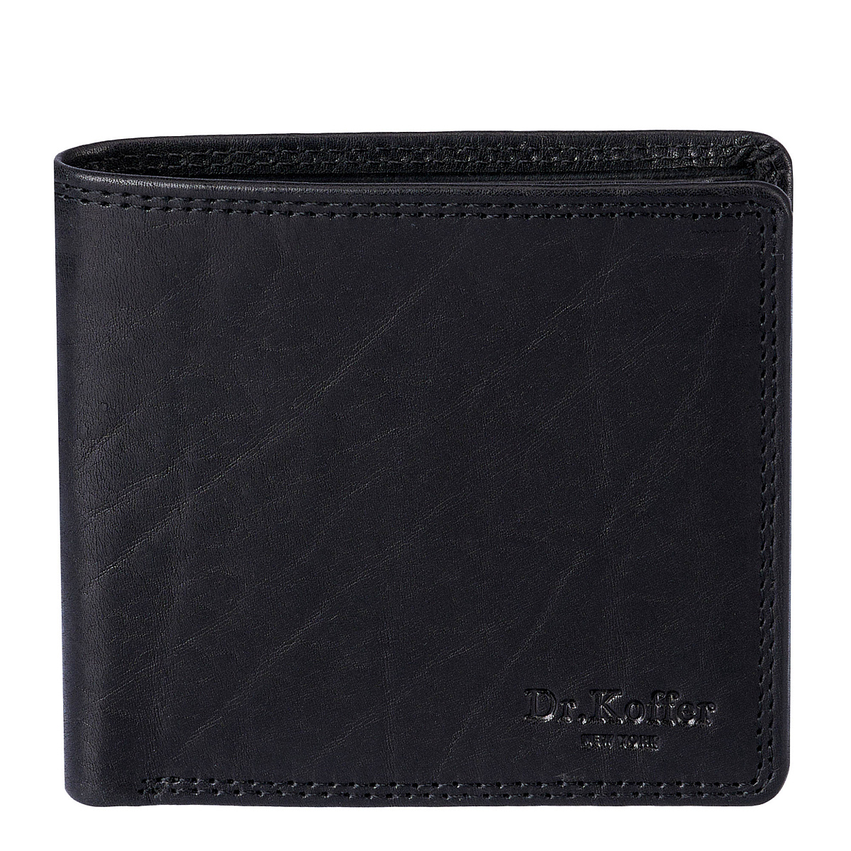 Портмоне Dr.Koffer из натуральной кожи черное