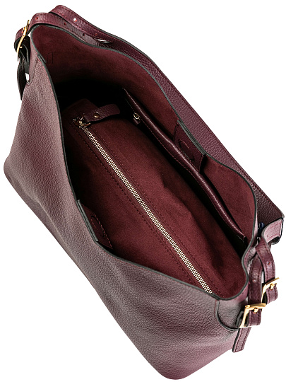 Женская сумка Dr.Koffer из натуральной кожи бордовая