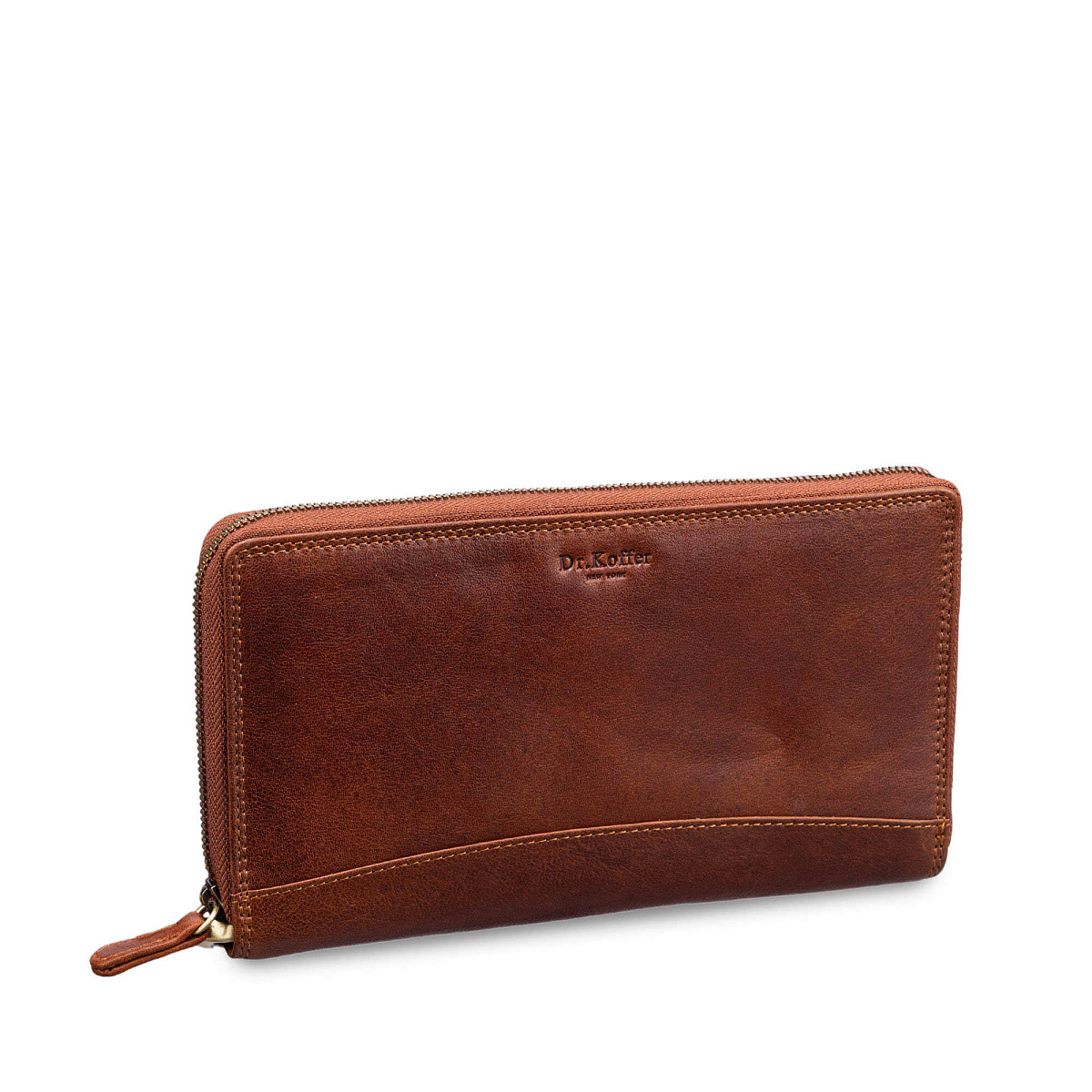 Портмоне Dr.Koffer из натуральной кожи светло-коричневое