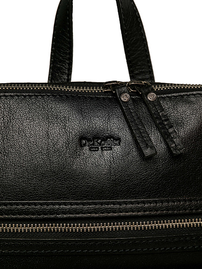 Рюкзак Dr.Koffer из натуральной кожи черный