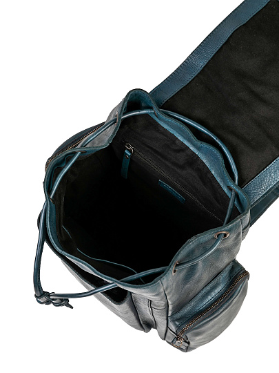 Рюкзак Dr.Koffer из натуральной кожи синий