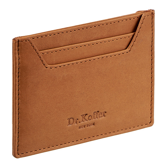 Кредитница Dr.Koffer из натуральной кожи коричневая
