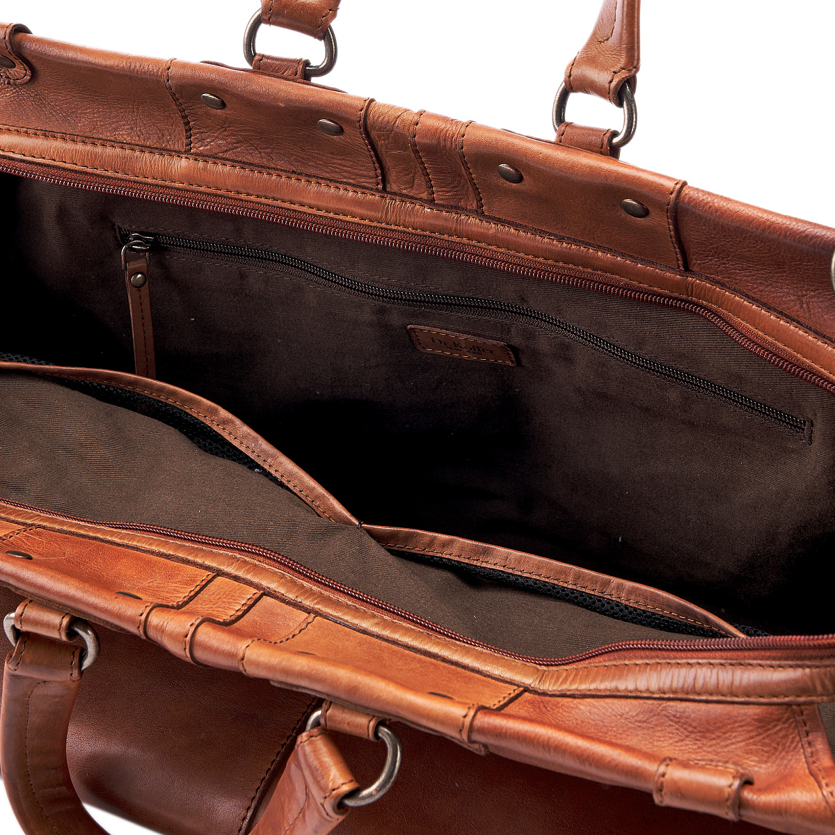 Сумка дорожная Dr.Koffer из натуральной кожи коричневая