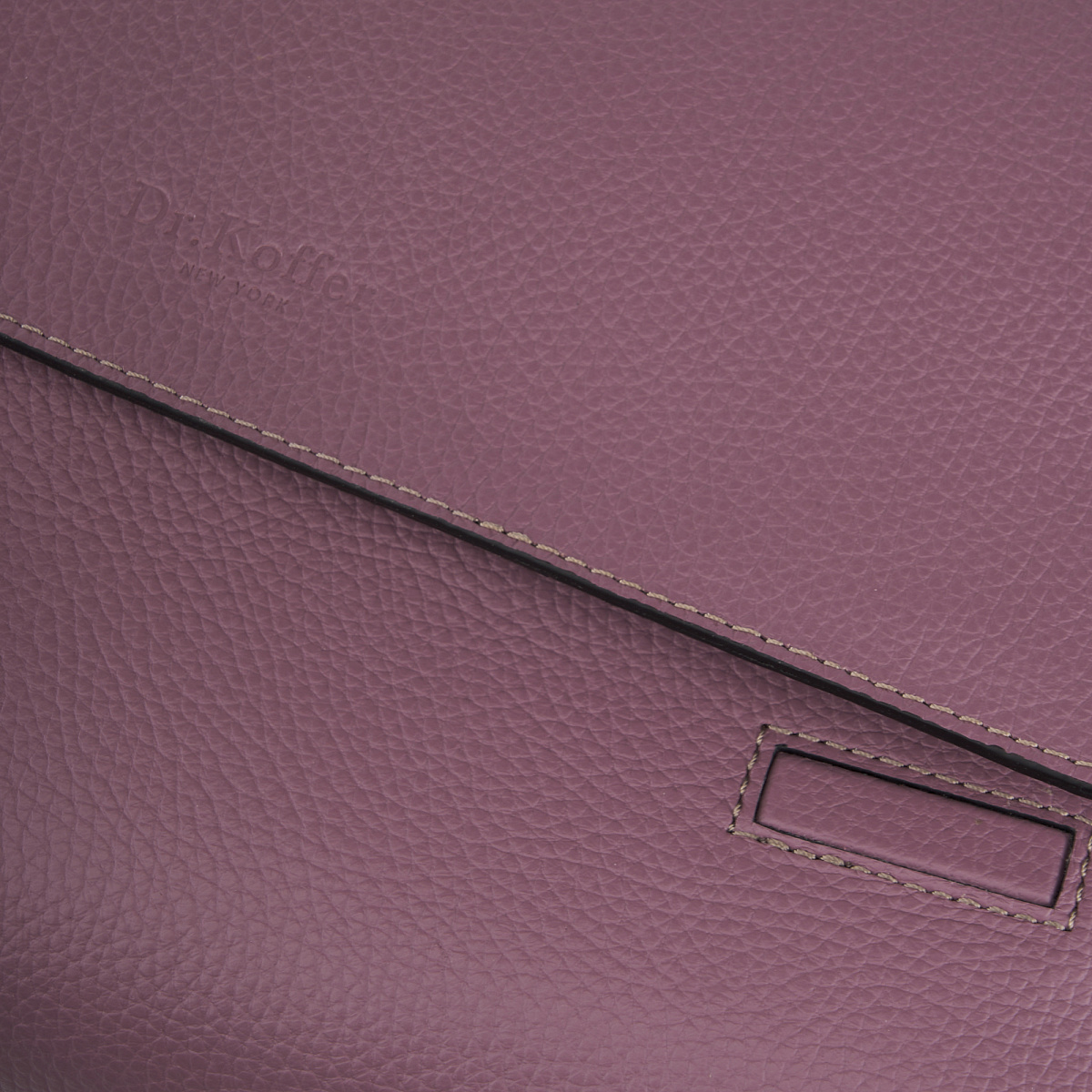 Женская сумка Dr. Koffer из натуральной кожи фиолетовая