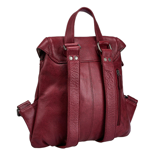 Рюкзак Dr.Koffer из натуральной кожи бордовый