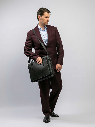 Женская сумка Dr.Koffer из натуральной кожи черная