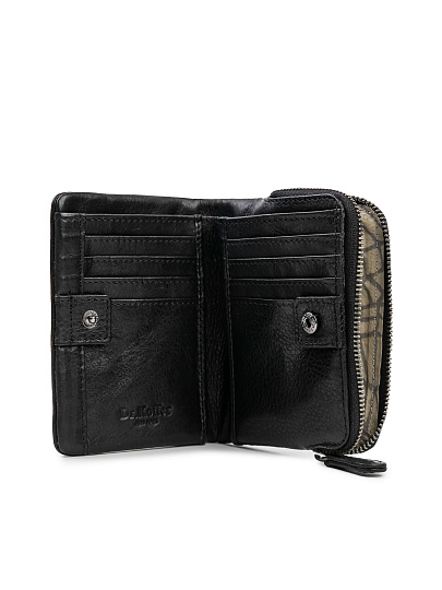 Портмоне Dr.Koffer из натуральной кожи черное