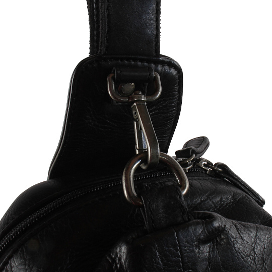 Рюкзак Dr.Koffer из натуральной кожи черный