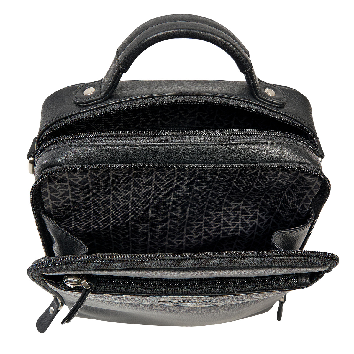 Сумка через плечо Dr.Koffer из натуральной кожи черная