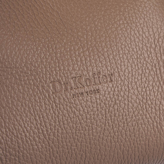 Женская сумка Dr. Koffer из натуральной кожи бежевая