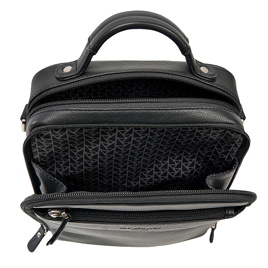 Сумка через плечо Dr.Koffer из натуральной кожи черная